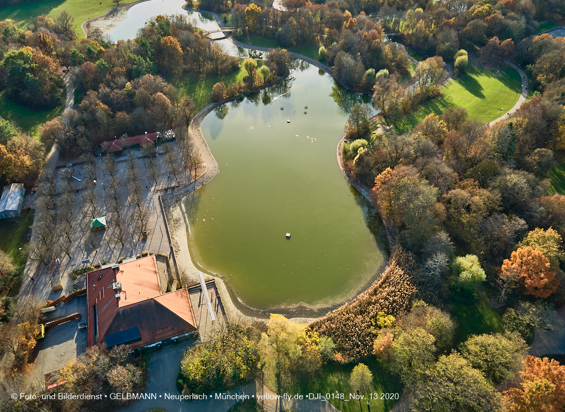 13.11.2020 - der Ostpark mit See und Biergarten in Neuperlach